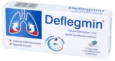 Deflegmin 0,075 g 10 kapsułek