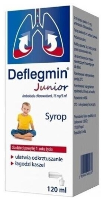 Deflegmin Junior syrop 0,015 g/5ml 120 ml