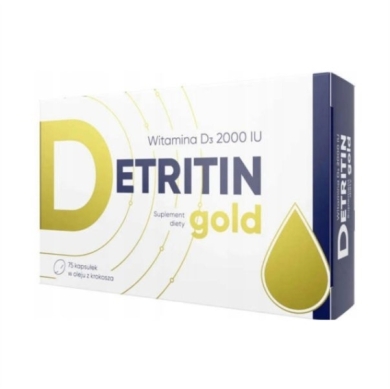 Detritin Gold D3 2000 IU 75 kapsułek