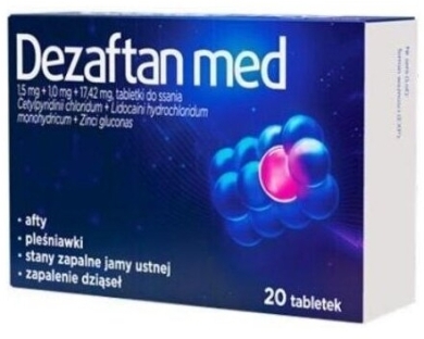 Dezaftan med tabletki do ssania 20 sztuk