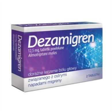 Dezamigren 12,5 mg 2 tabletki