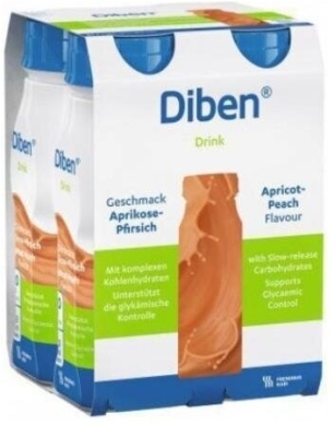 Diben Drink o smaku morela-brzoskwinia 4 x 200 ml