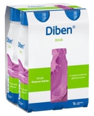Diben Drink o smaku owoce leśne 4 x 200ml