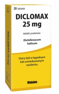Diclomax 25 mg 20 tabletek