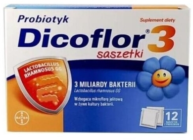 Dicoflor 3 proszek 12 saszetek