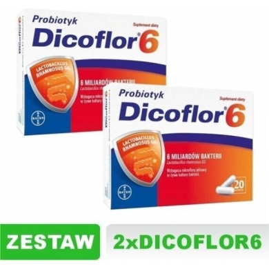 Dicoflor 6, 20 kapsułek Zestaw: 2x20 kapsułek