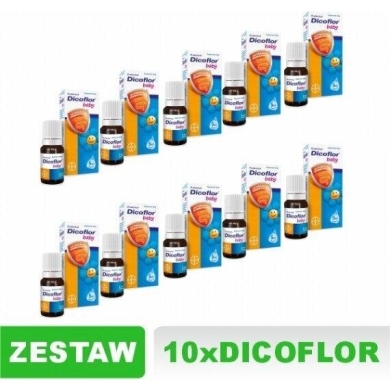 Dicoflor baby krople 5 ml Zestaw: 10x5 ml