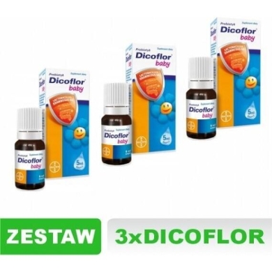 Dicoflor baby krople 5 ml Zestaw: 3x5 ml