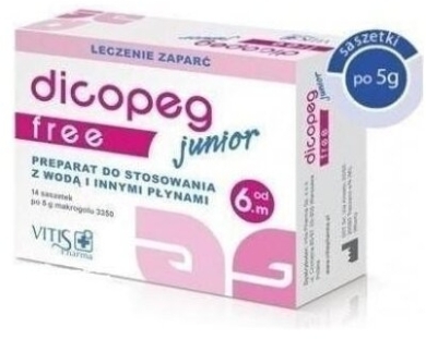 Dicopeg Junior Free proszek 14 saszetek