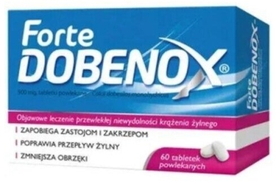 Dobenox Forte 0,5 g 60 tabletek powlekanych