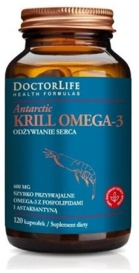 Doctor Life Antarctic Krill Oil 600 mg 120 kapsułek
