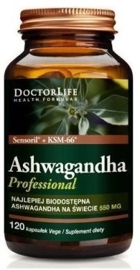 Doctor Life Ashwagandha Professional 550mg 120 kapsułek