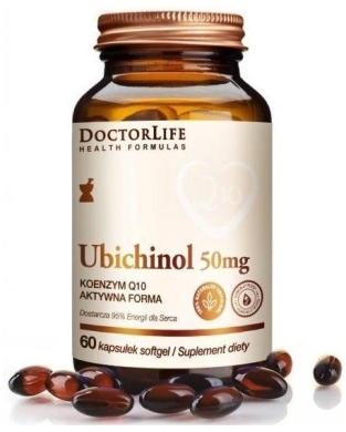 Doctor Life Ubichinol 50mg aktywny Co-Q 10 60 kapsułek