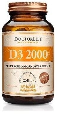 Doctor Life Vitamin D3 2000iu 250 kapsułek