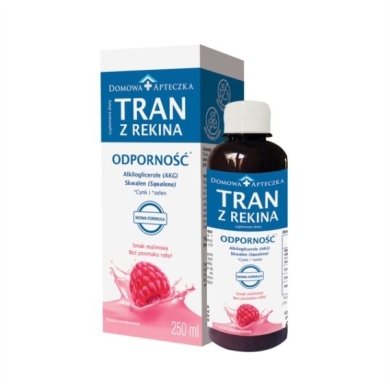 Domowa Apteczka Tran z Rekina smak malinowy 250 ml