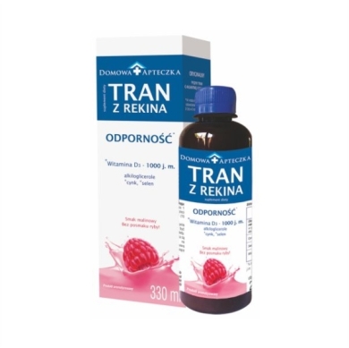 Domowa Apteczka Tran z rekina smak malinowy 330 ml