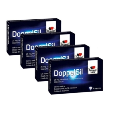 DoppelSil 25 mg 4 tabletki Wielopak x3