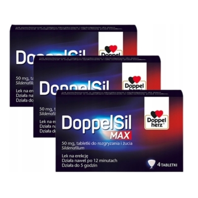 DoppelSil MAX 0,05g 4 tabletki do rozgryzania i żucia Wielopak x3