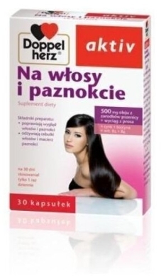 Doppelherz Aktiv Na włosy paznokcie 30 kapsułek