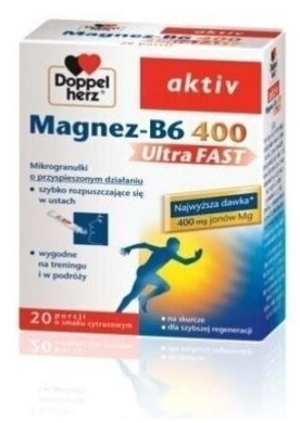 Doppelherz aktiv Magnez-B6 Ultra FAST 20 saszetek