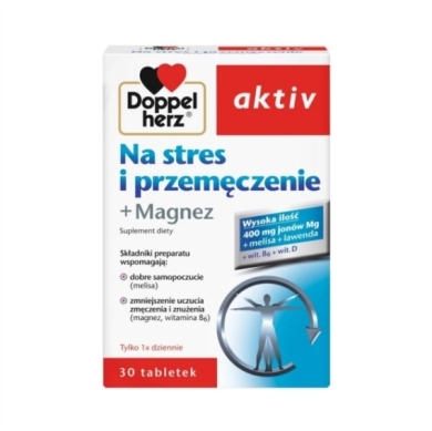 Doppelherz aktiv na stres i przemęczenie + Magnez 30 tabletek