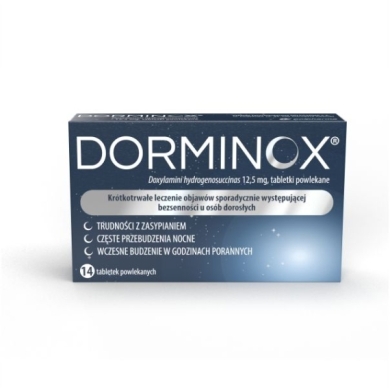Dorminox 12,5 mg 14 tabletek