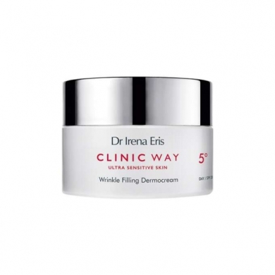  Dr Irena Eris CLINIC WAY Dermokrem Wypełniający Zmarszczki do twarzy i pod oczy 5° na dzień SPF20 50ml