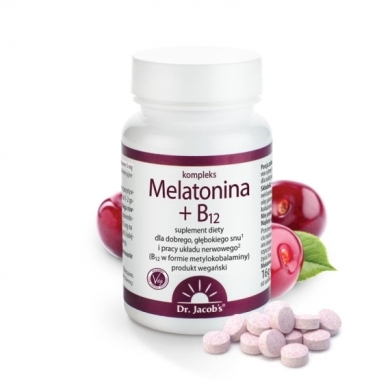 Dr Jacobs Melatonina + B12 60 tabletek