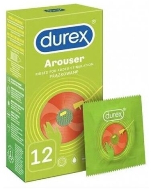Durex Arouser Prezerwatywy prążkowane dla doznań 12 szt.uk