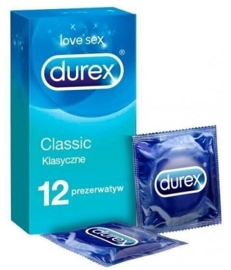 Durex Classic Prezerwatywy klasyczne gładkie 12 szt. 
