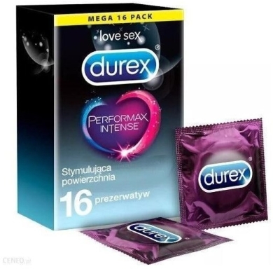 Durex Mutual Pleasure Prezerwatywy prążkowane przedłużające stosunek 16 szt.