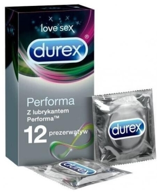 Durex Performa Prezerwatywy przedłużające stosunek 12 szt.