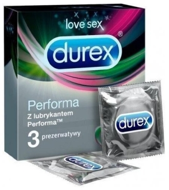 Durex Performa Prezerwatywy przedłużające stosunek 3 szt.