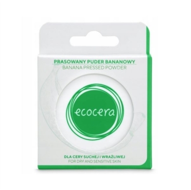 ECOCERA puder bananowy prasowany dla cery suchej/wrażliwej 10 g