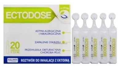 ECTODOSE roztwór do inhalacji z ektoiną 20 ampułek x 2,5 ml
