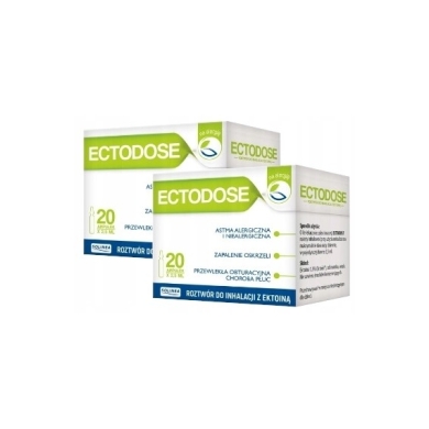 ECTODOSE roztwór do inhalacji z ektoiną 20 ampułek x 2,5 ml Wielopak x2
