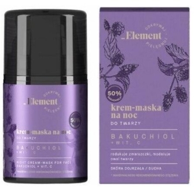 ELEMENT Bakuchiol krem-maska na noc do twarzy 50ml