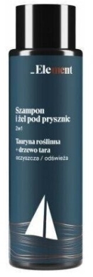 ELEMENT Szampon i żel pod prysznic dla mężczyzn Tauryna roślinna i drzewo tara 400ml