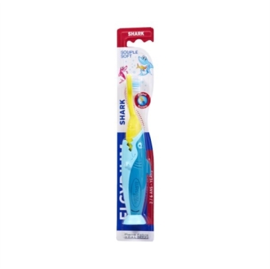 ELGYDIUM Kids Shark Szczoteczka do zębów dla dzieci (2-6 lat) 1 sztuka