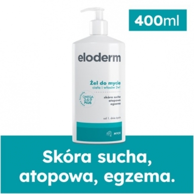 ELODERM Żel do mycia 2w1 400 ml