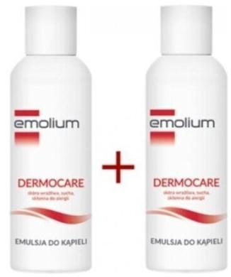 EMOLIUM DERMOCARE Emulsja do kąpieli 2x400ml