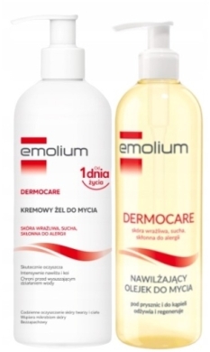 EMOLIUM DERMOCARE Zest olej400ml+kre/ż400m