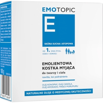 EMOTOPIC EMOLIENTOWA Kostka myjąca 100 g