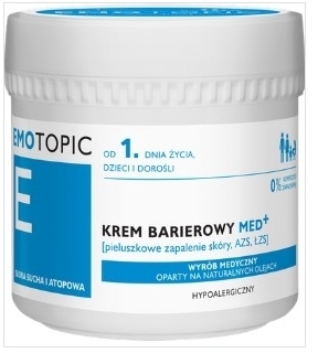 EMOTOPIC Krem Barierowy MED+ pieluszkowe zapalenie skóry, AZS, ŁZS 75 ml