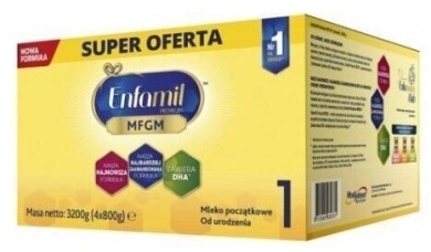 ENFAMIL Premium 1 MFGM mleko modyfikowane 4x 800g