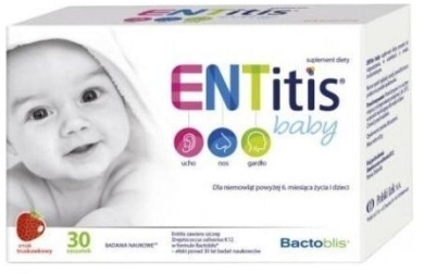 ENTitis Baby smak truskawkowy 30 saszetek