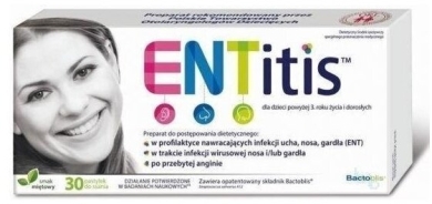ENTitis smak miętowy 30 pastylek