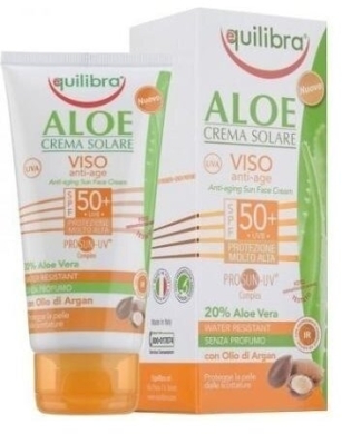 EQUILIBRA ALOESOWY Krem przeciwsłoneczny SPF50+ przeciwzmarszczkowy 75 ml