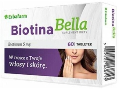 ERBAFARM Biotina Bella 60 tabletek 