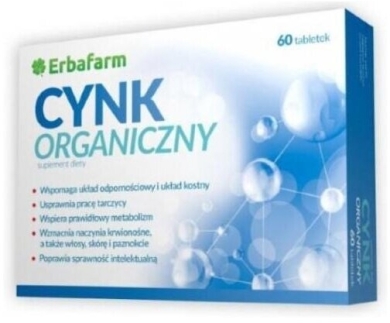 ERBAFARM Cynk Organiczny 60 tabl.